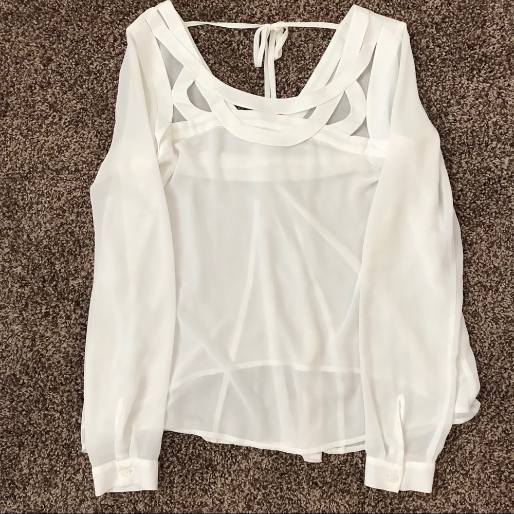 Naked Zebra white dress top. Boutique purchase.